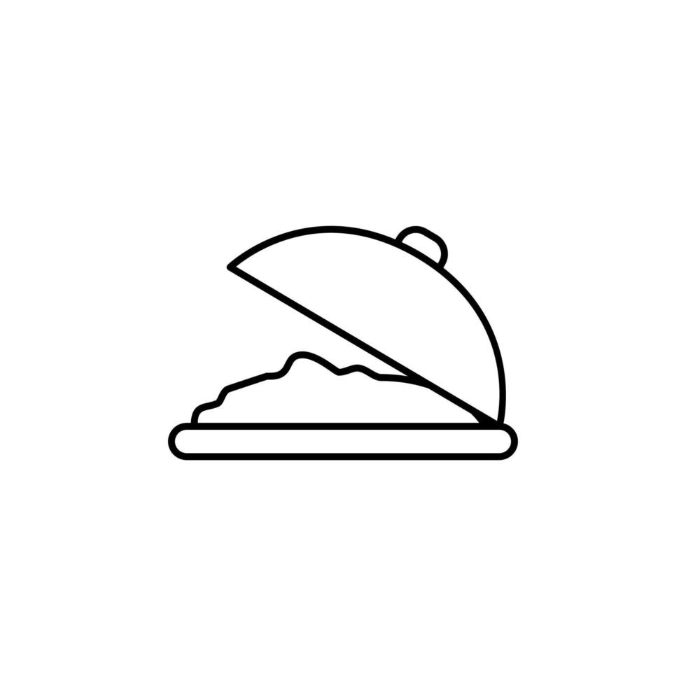 food in a tray vector icon illustration
