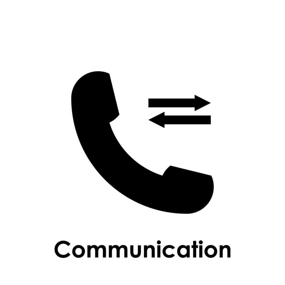 handset, arrow vector icon illustration