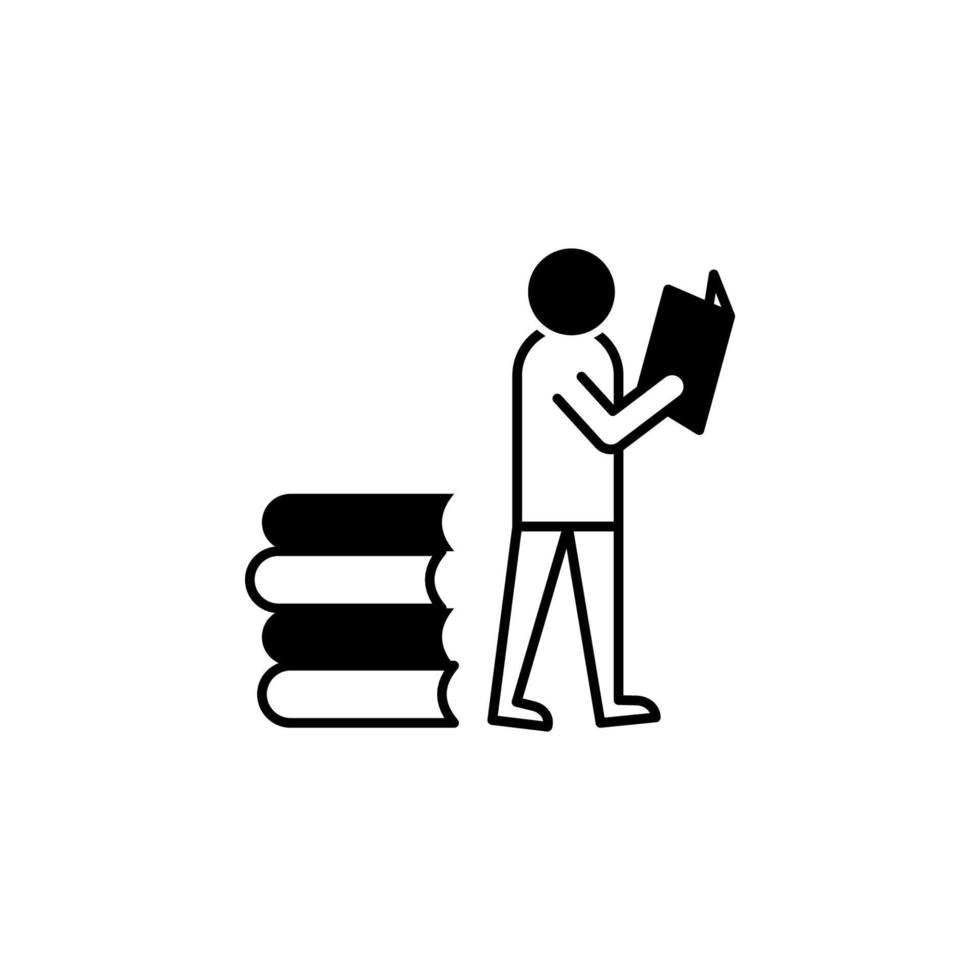 book read vector icon illustration