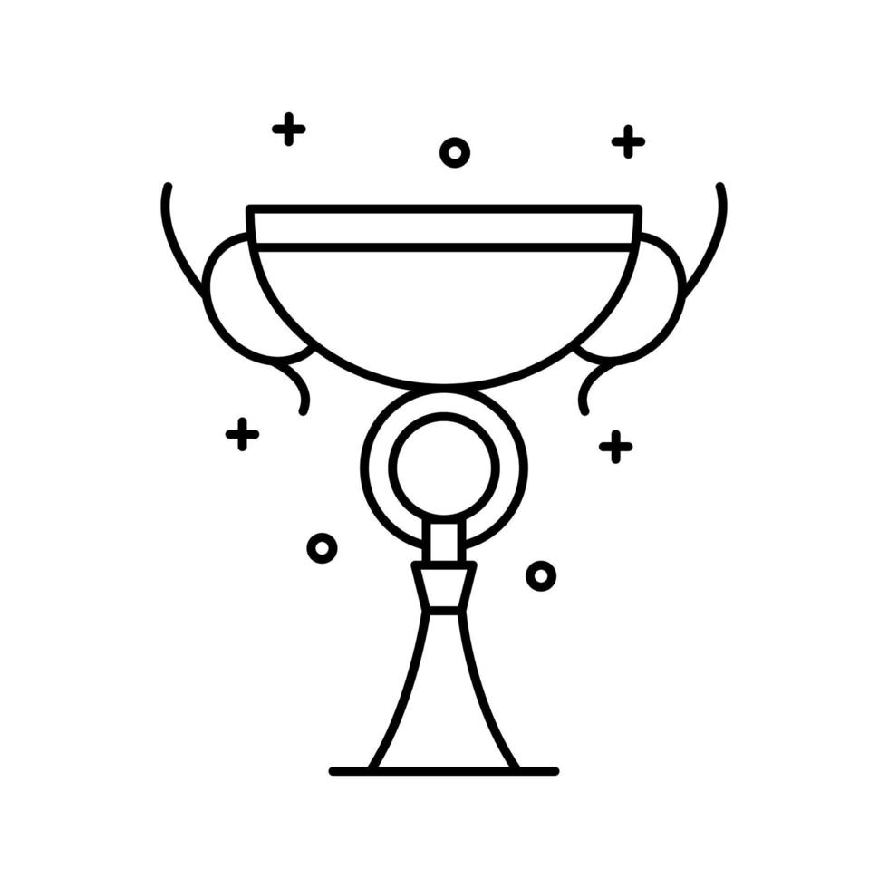 Award, champion, cup vector icon illustration