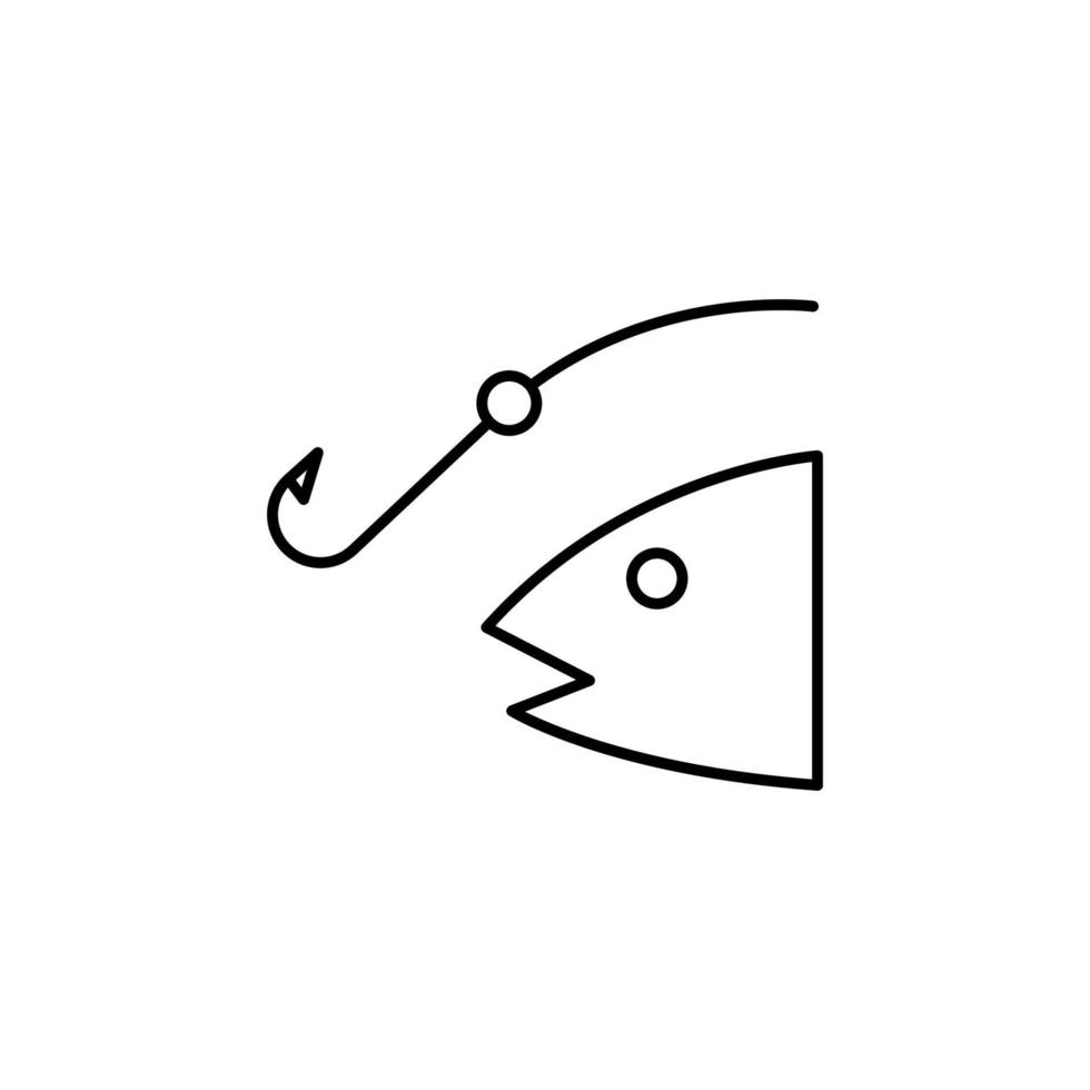 fishing sign vector icon illustration