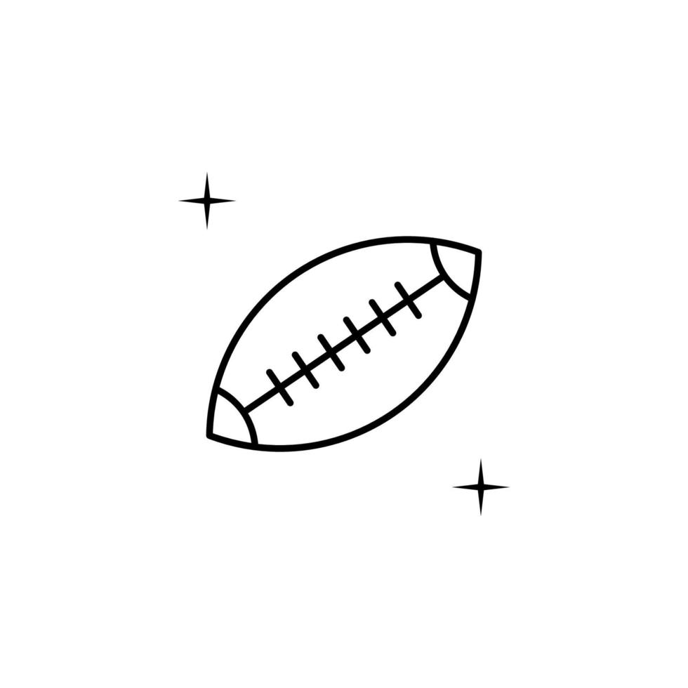 American football, sport vector icon illustration