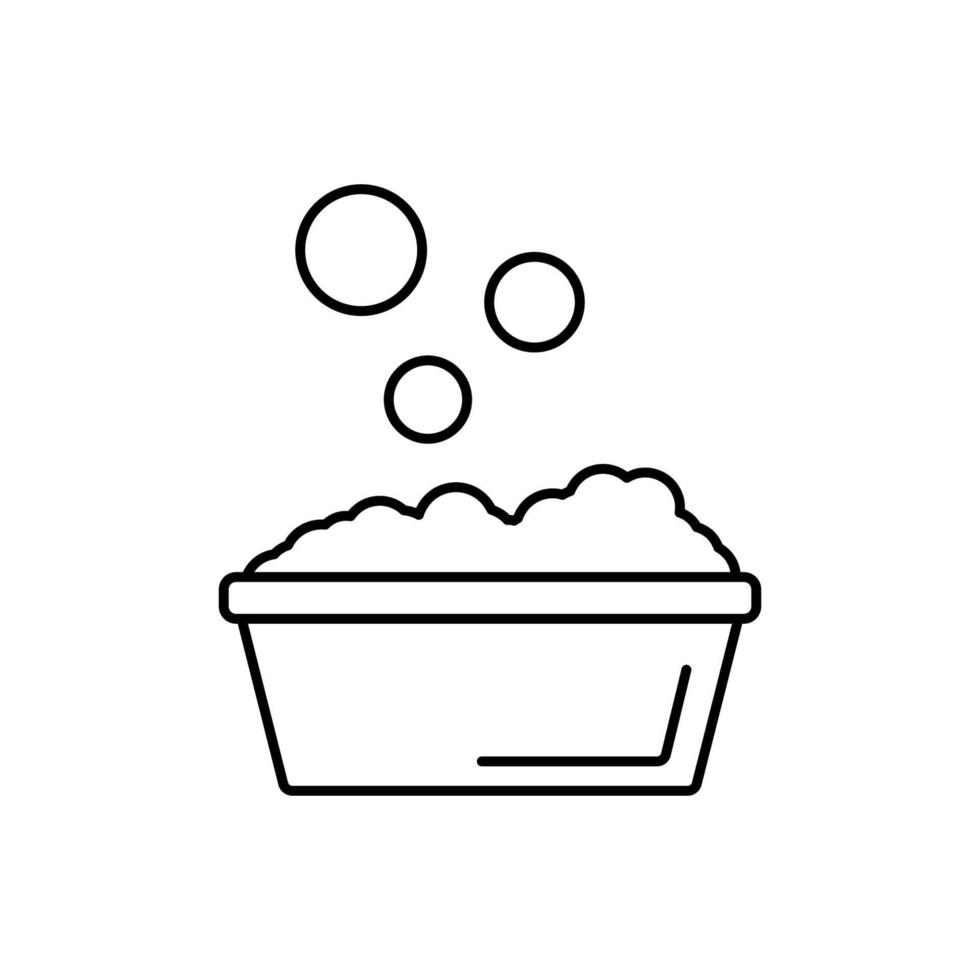 Basin, bubble, soap vector icon illustration