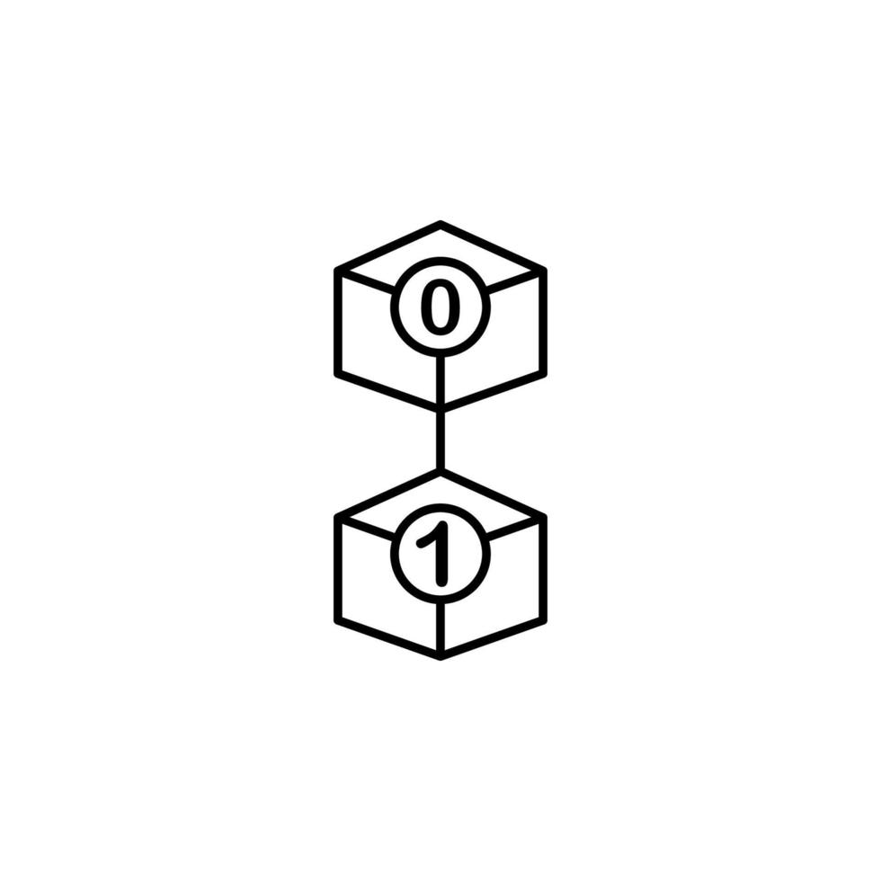 genesis, block chain vector icon illustration