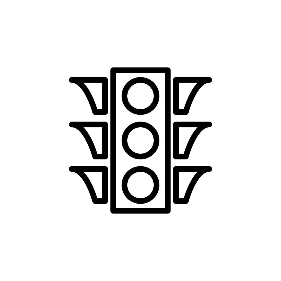 traffic light vector icon illustration