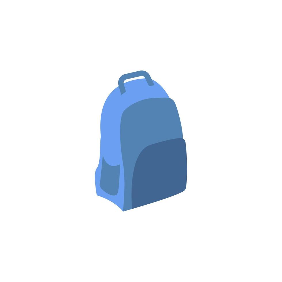 backpack flat vector icon illustration