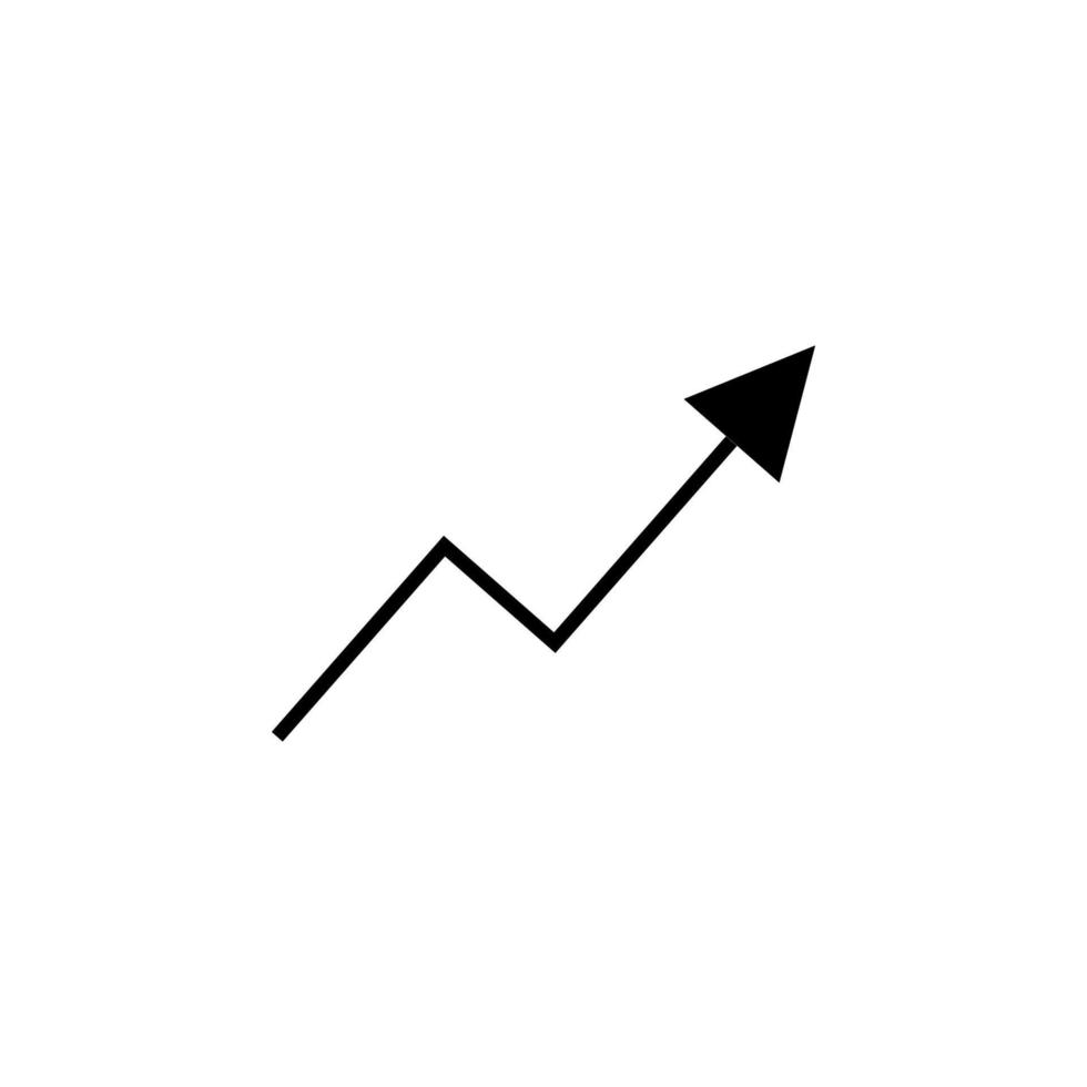 chart arrow vector icon illustration