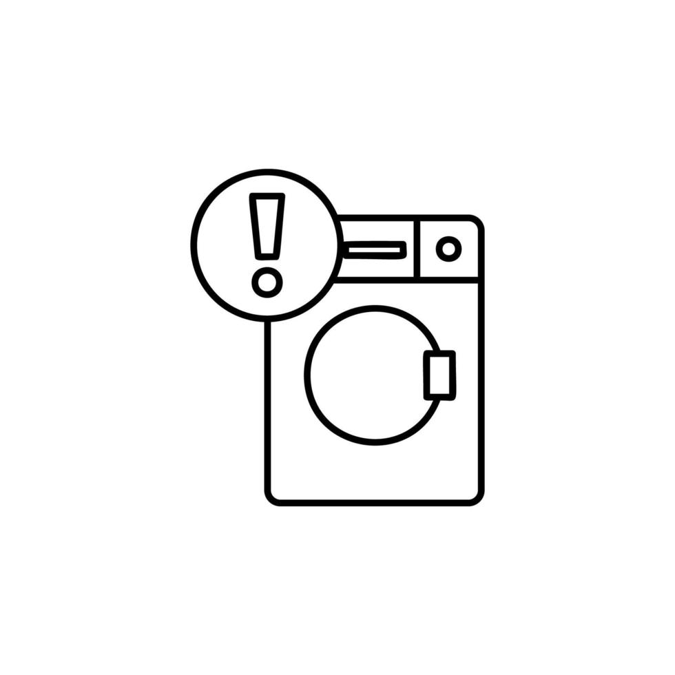 washing machine sign vector icon illustration