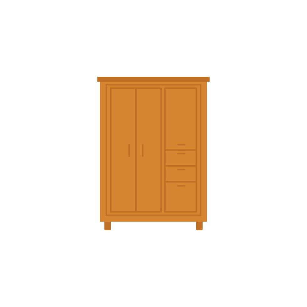 cupboard flat vector icon illustration