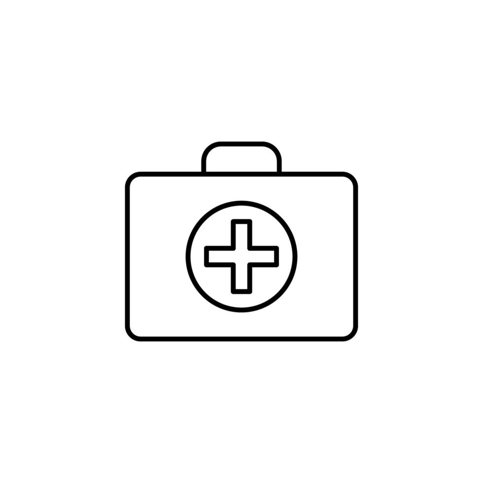 first-aid kit vector icon illustration