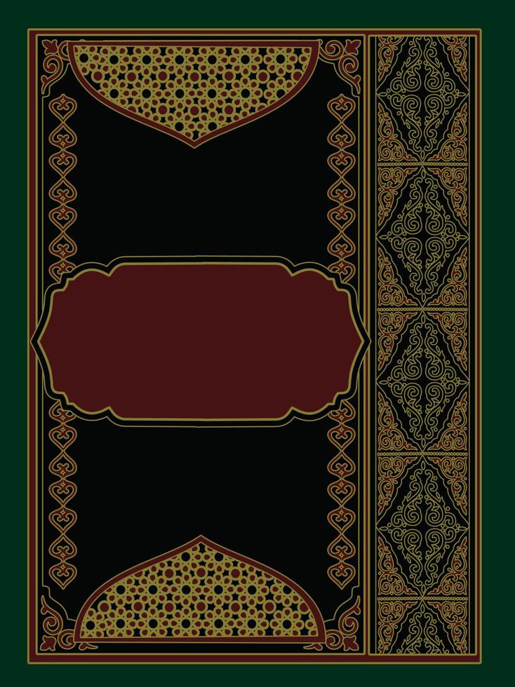 Islamic Book Cover Design al quran vector