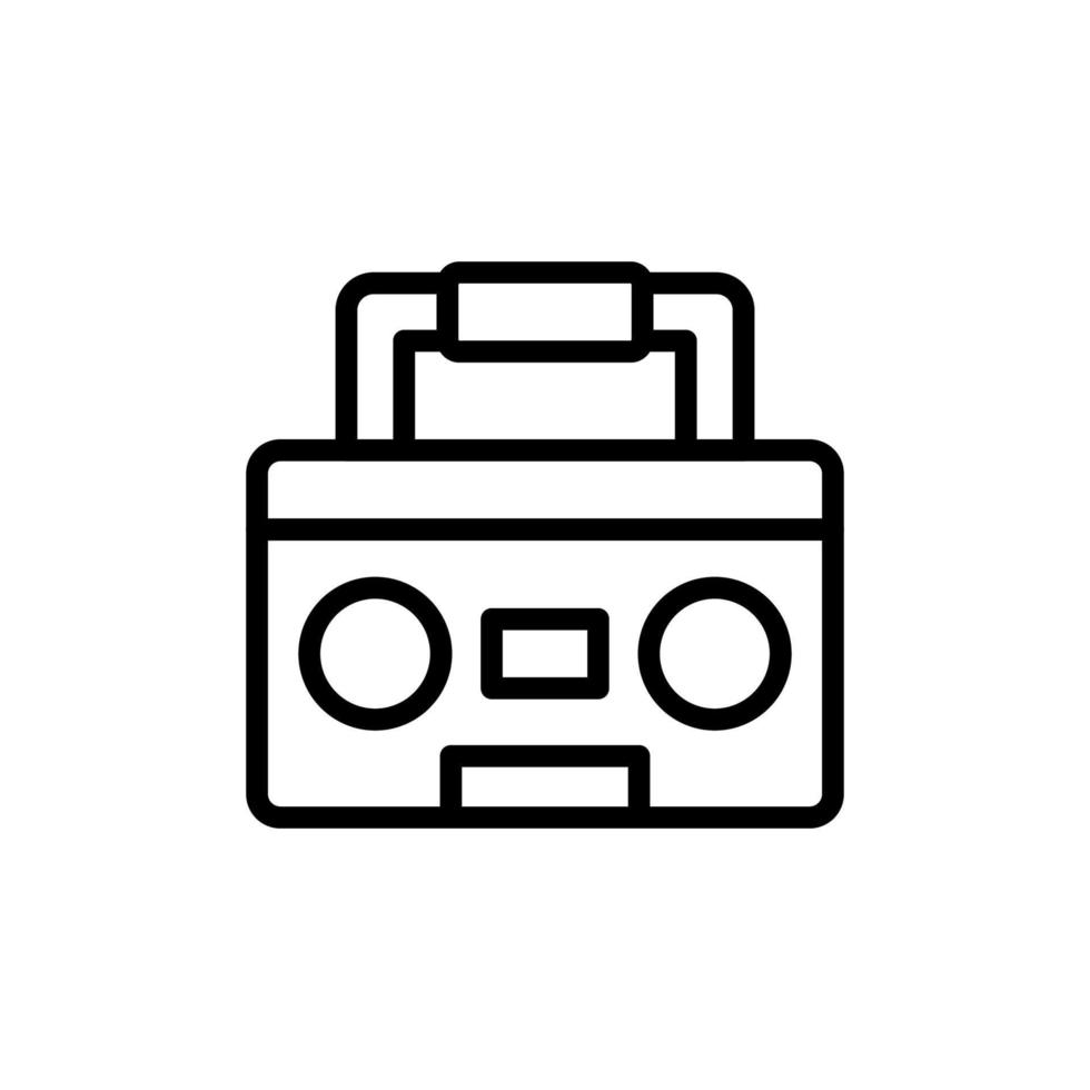 Tape recorder vector icon illustration