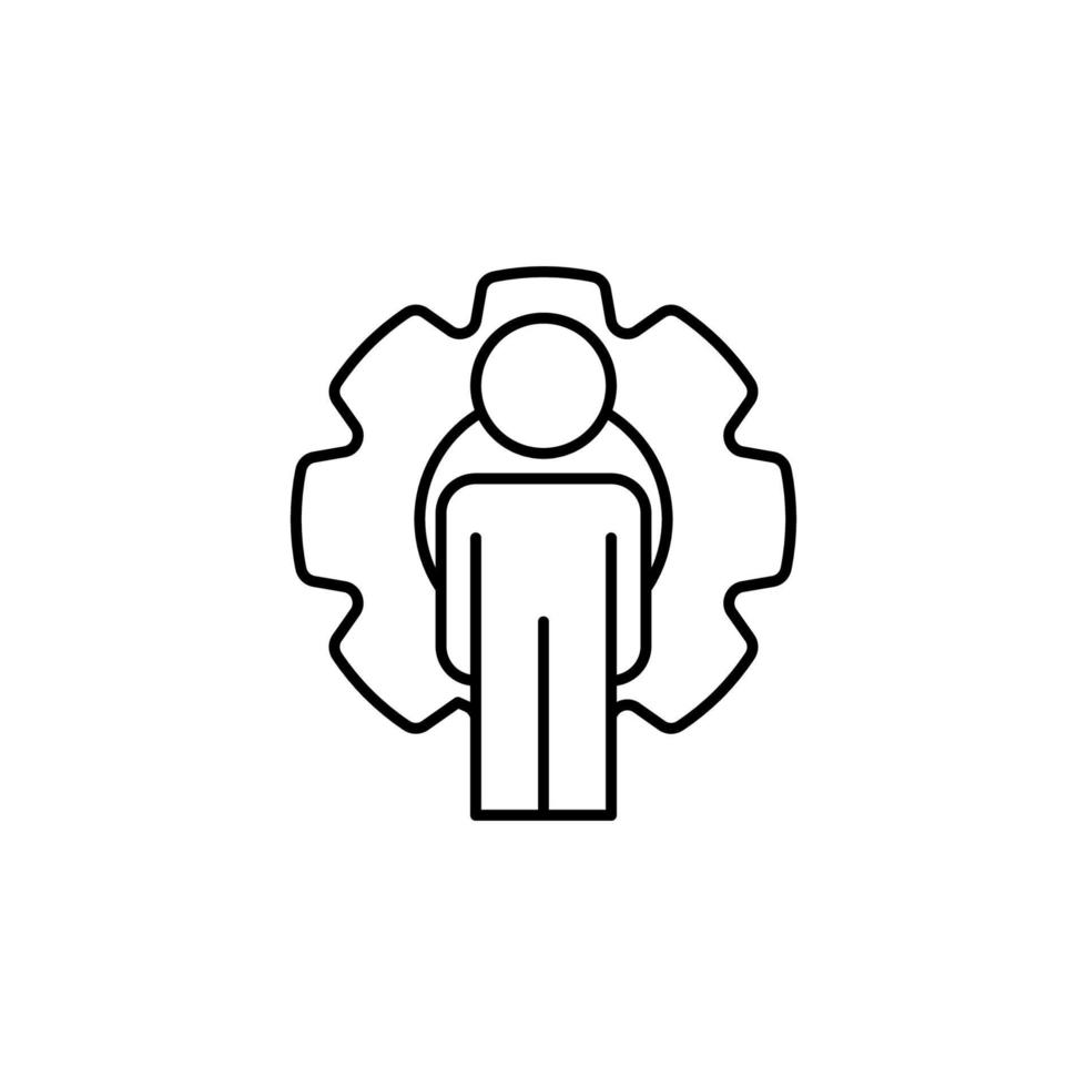 frame mechanism line vector icon illustration