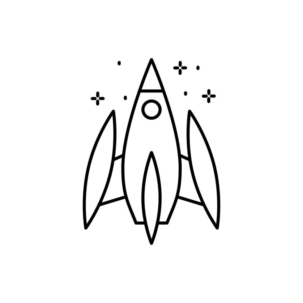 Spaceship vector icon illustration