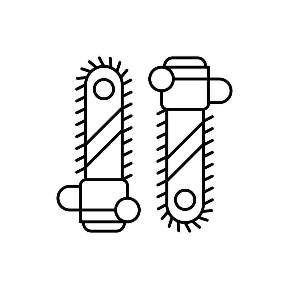 Chainsaw vector icon illustration