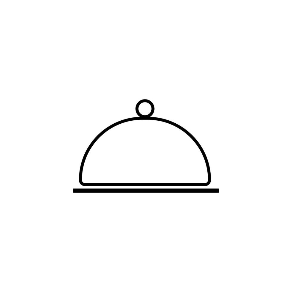 tray simple line vector icon illustration