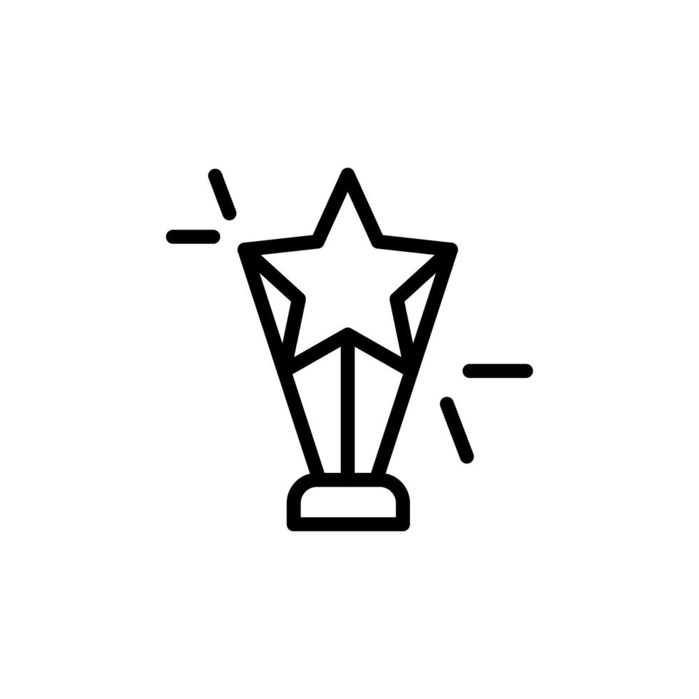 Star, trophy vector icon illustration