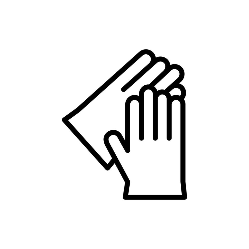 Glove, chemistry vector icon illustration