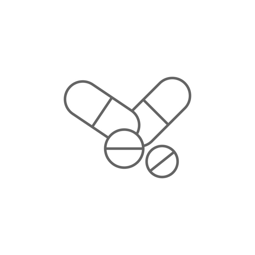 salud, pastillas, drogas, medicación vector icono ilustración