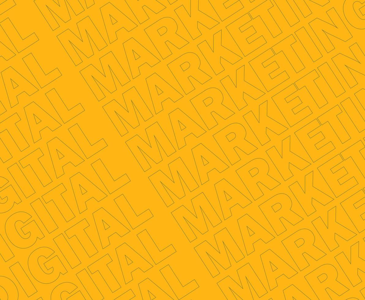 Digital marketing,search engine optimization,yellow background vector