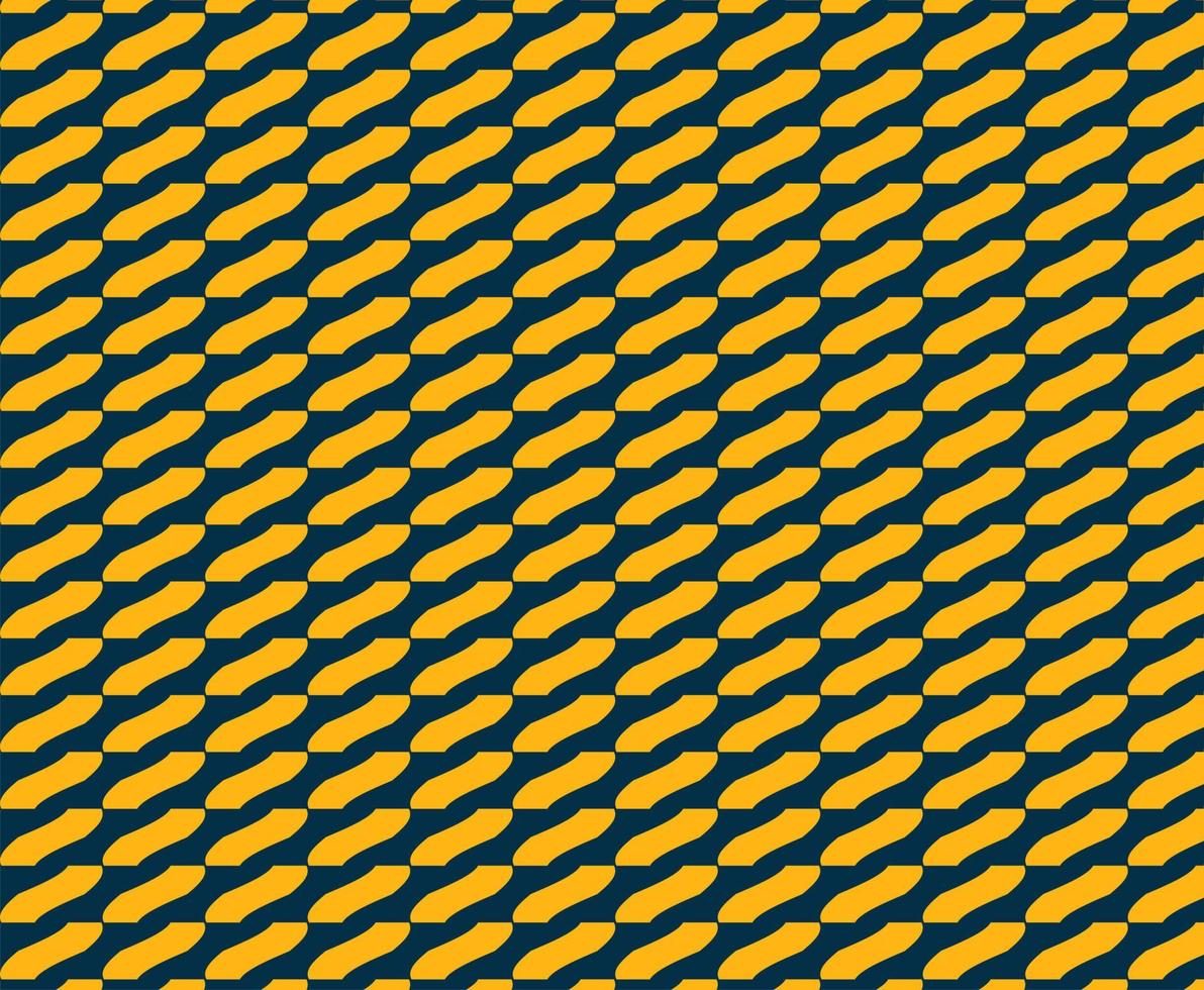Seamless trendy yellow and dark blue pattern design vector