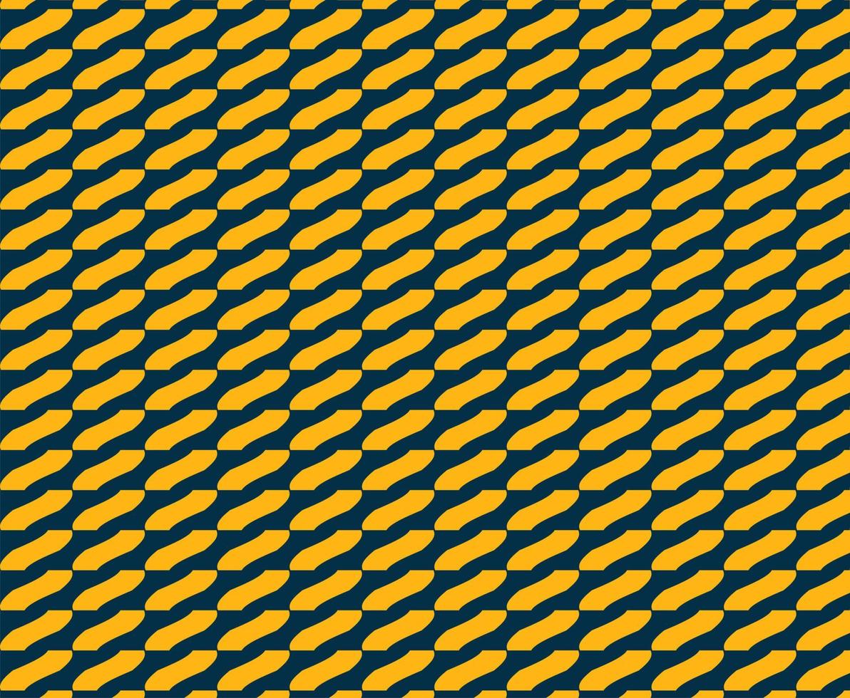 Seamless trendy yellow and dark blue pattern design vector