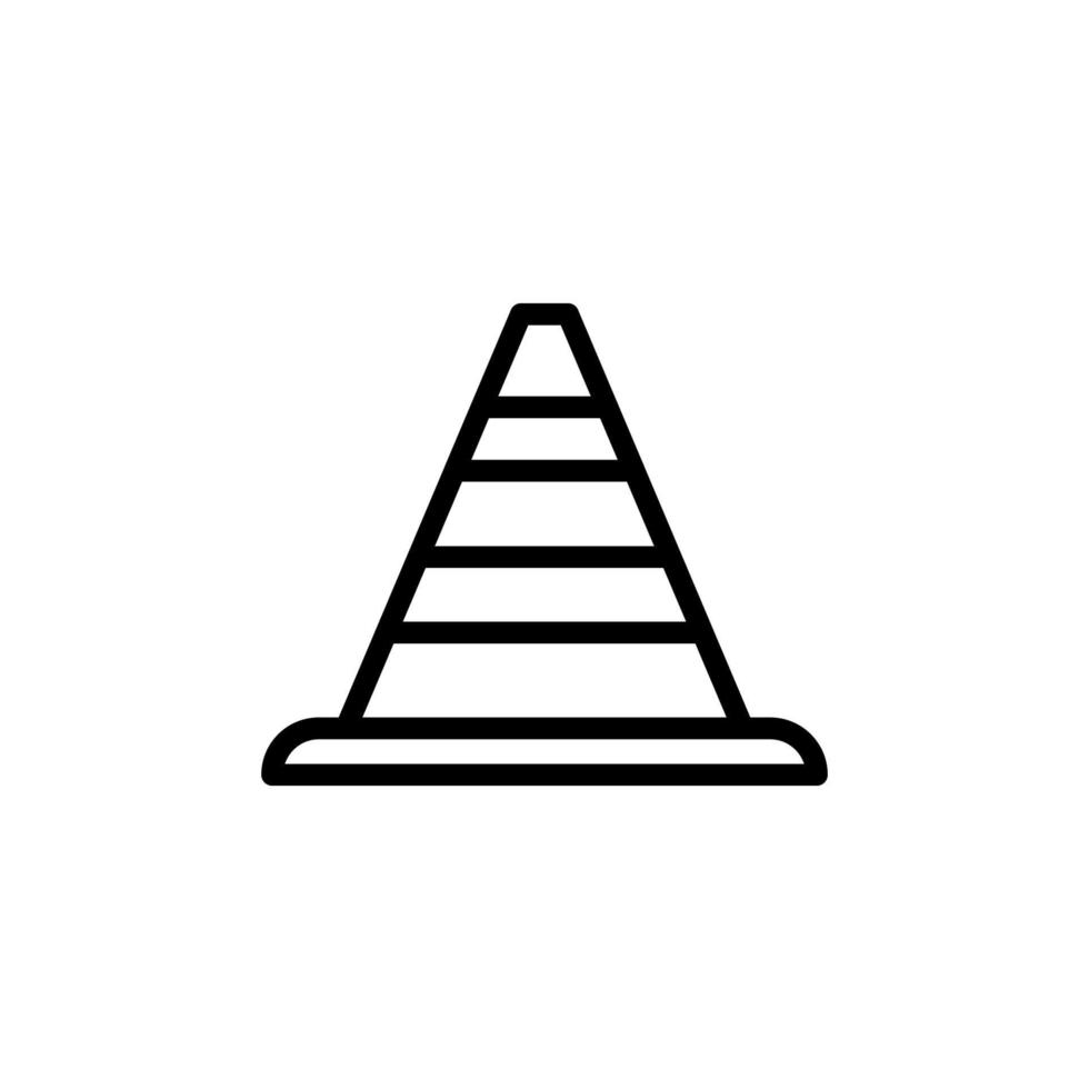 road cone vector icon illustration