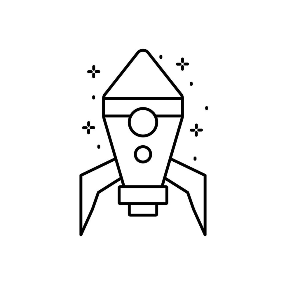 Spaceship vector icon illustration