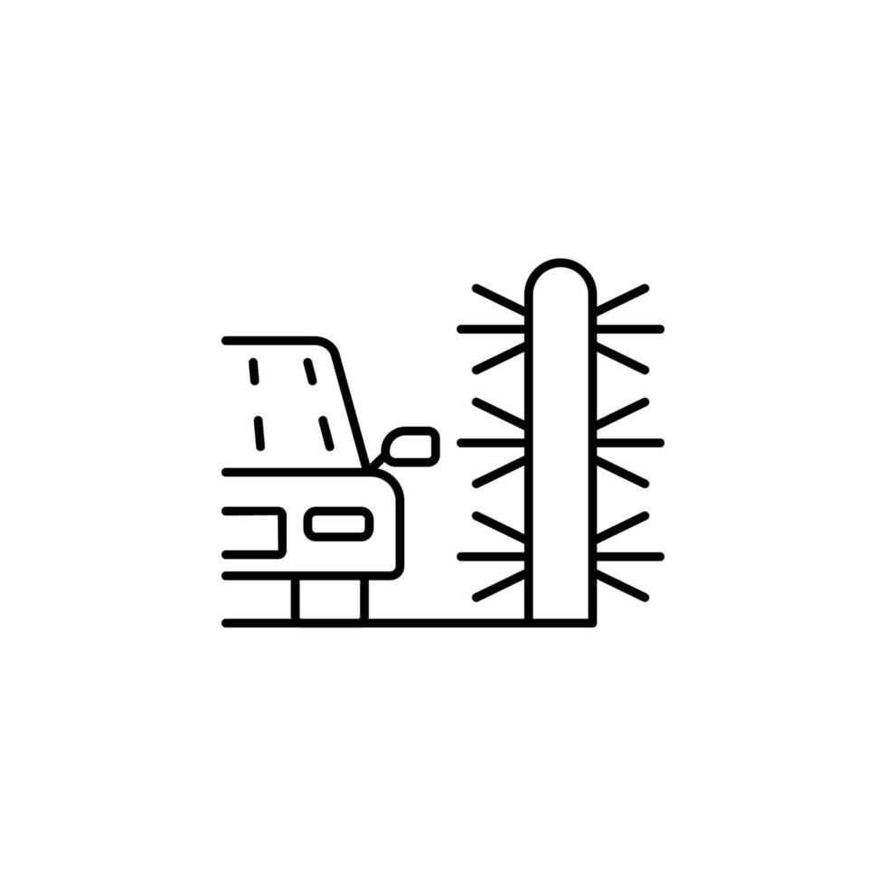 Brush carwash vector icon illustration