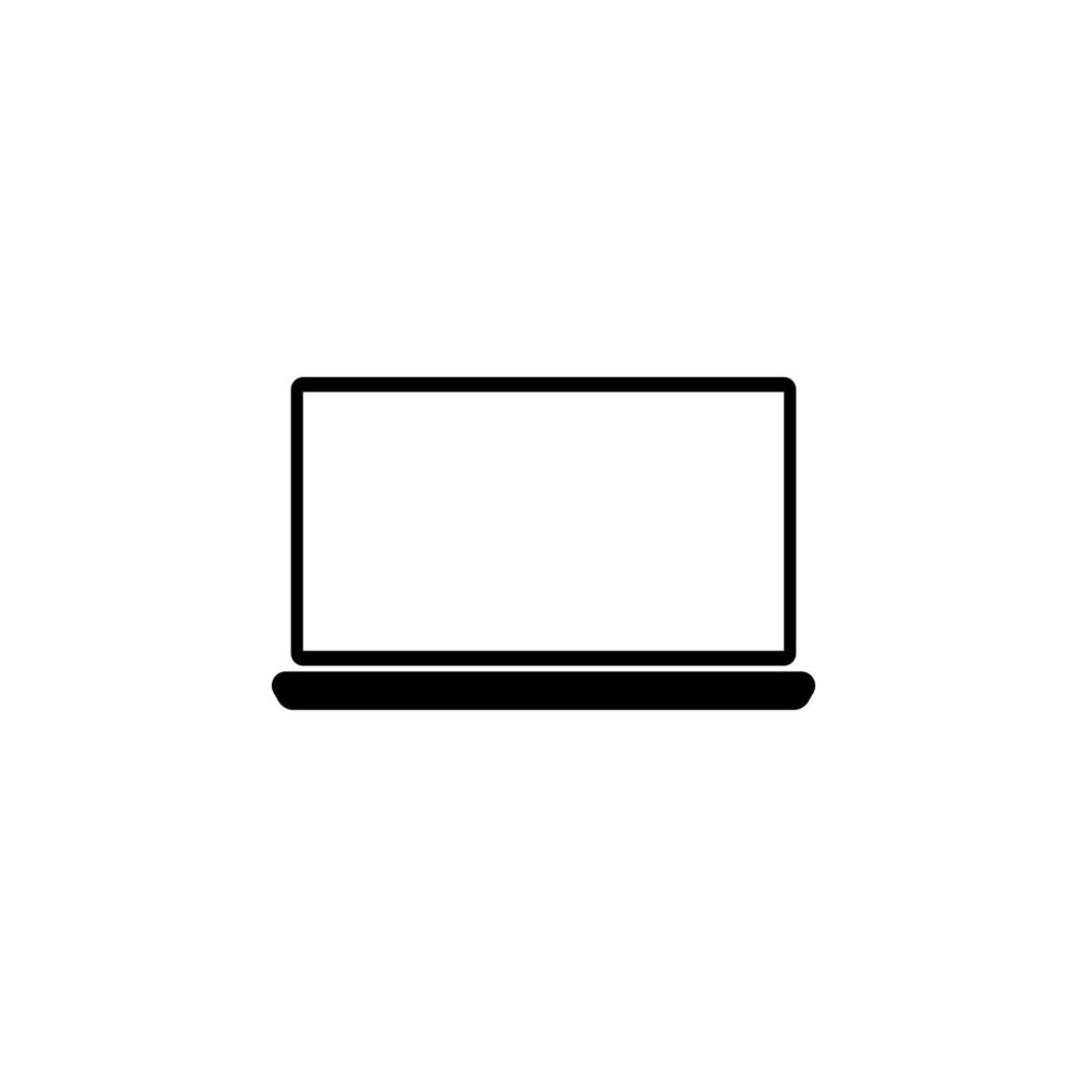 laptop vector icon illustration