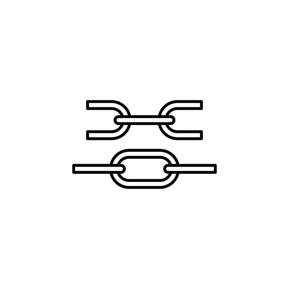 links, block chain vector icon illustration
