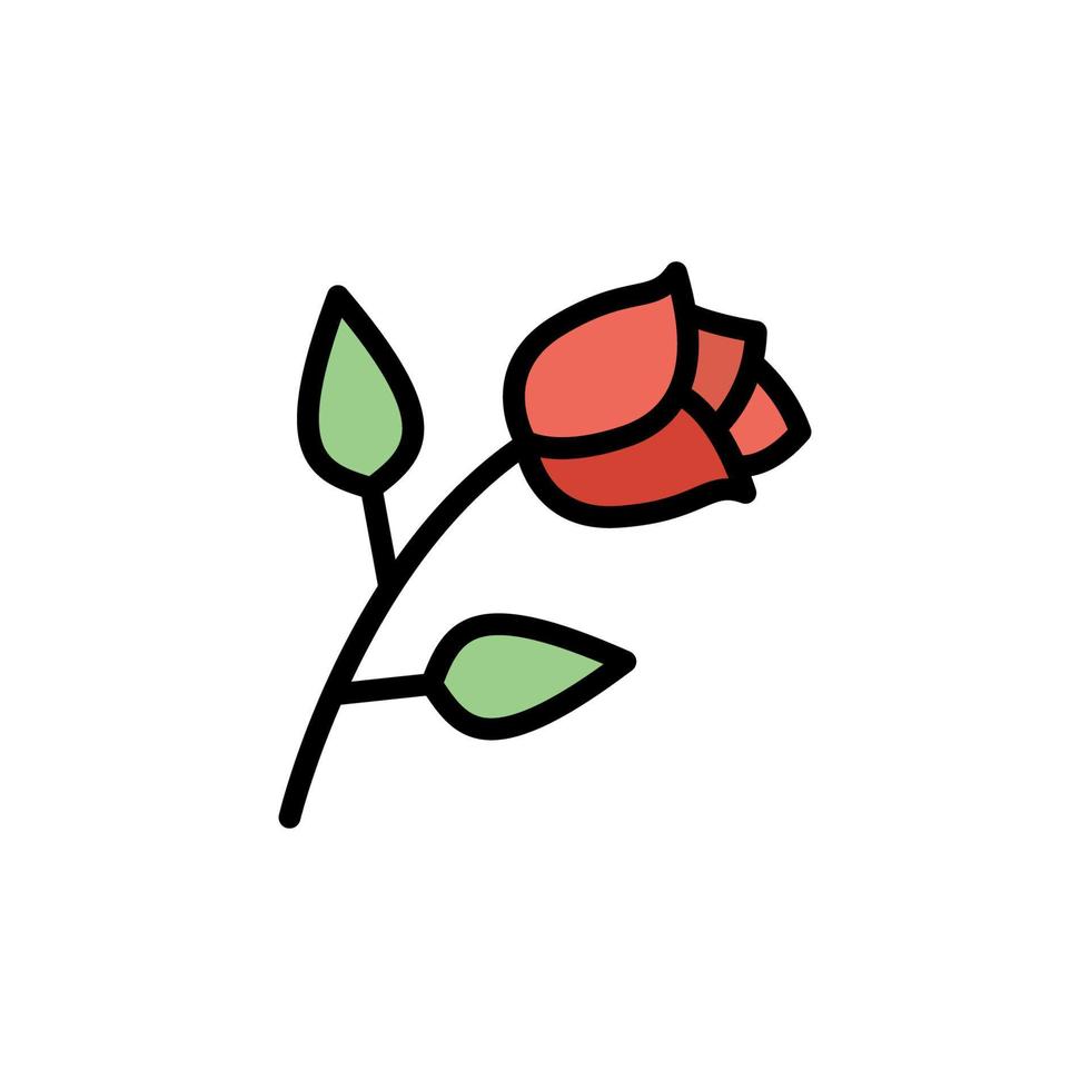 Rose vector icon illustration