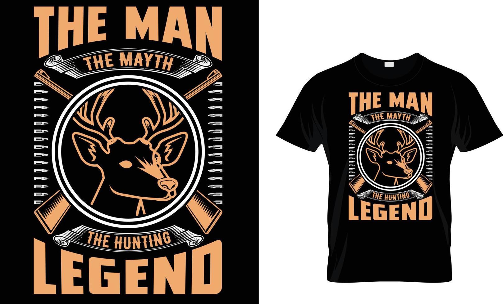 Hunting typography T-Shirt design vector