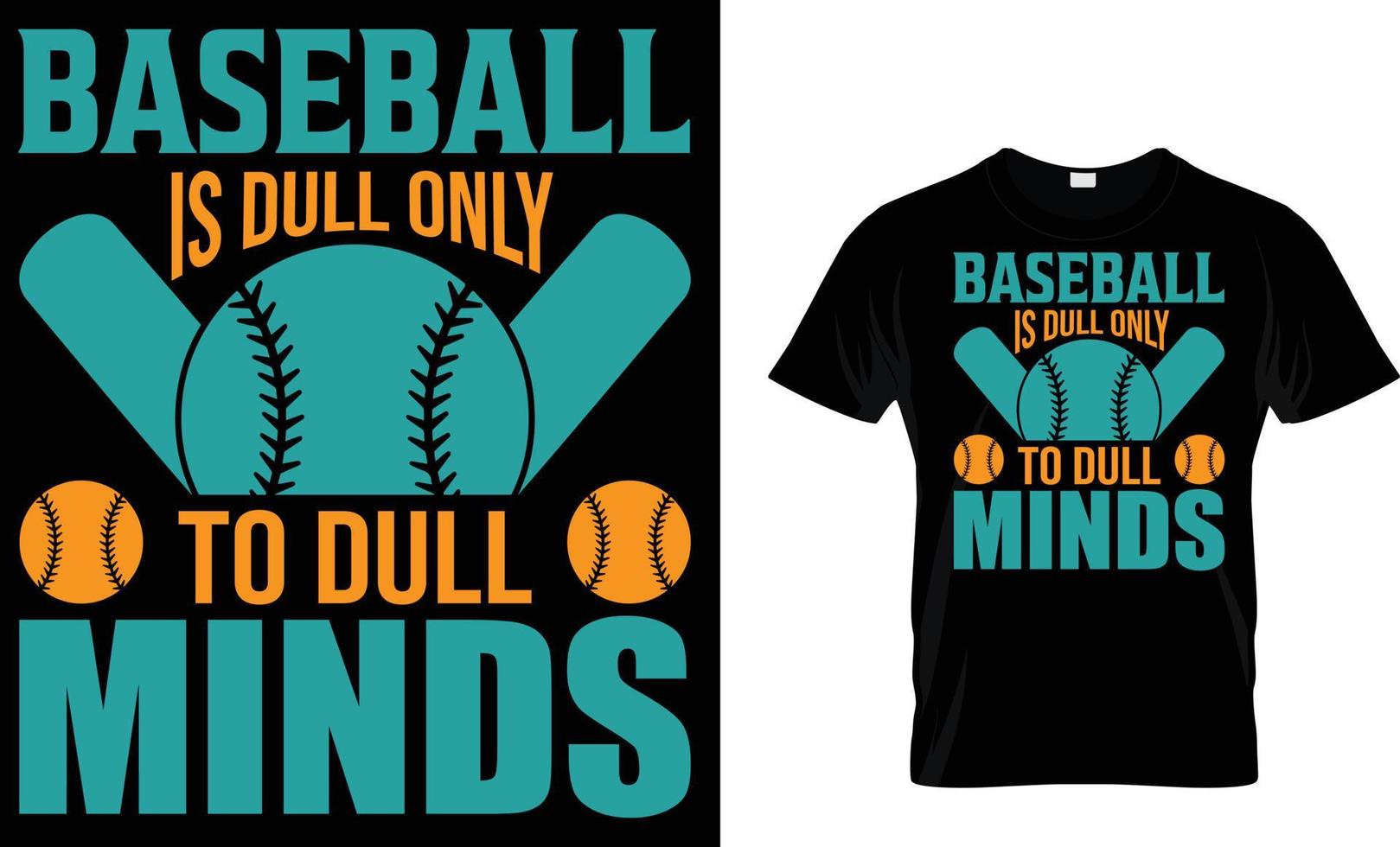 Baseball typography T-Shirt design vector