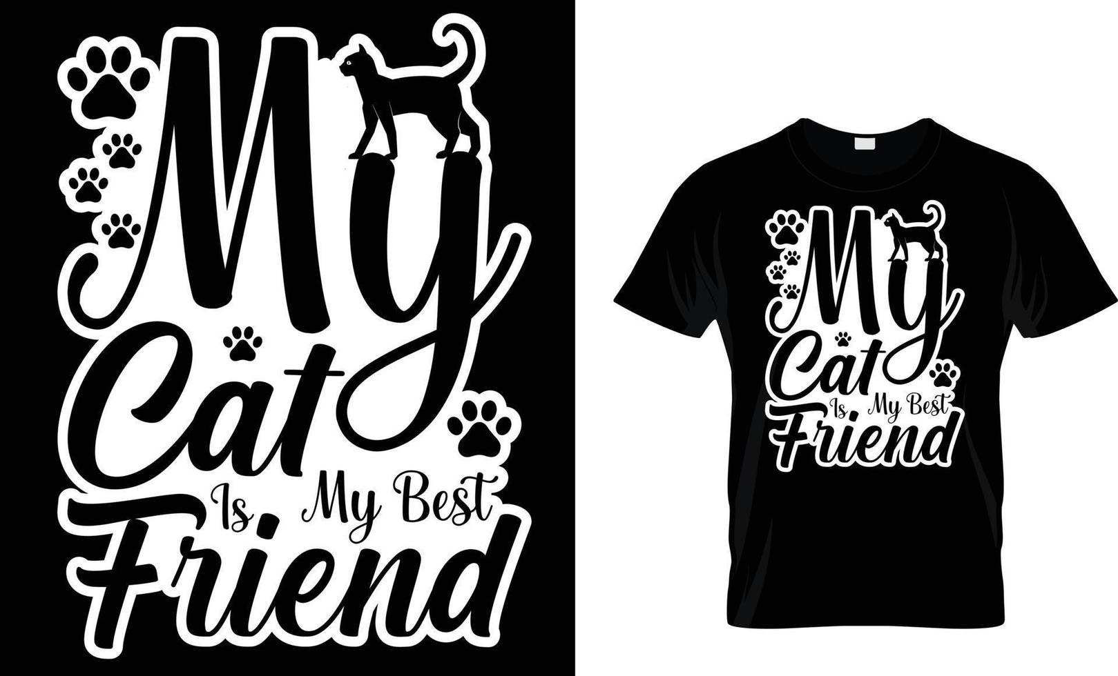 Cat T-Shirt design vector