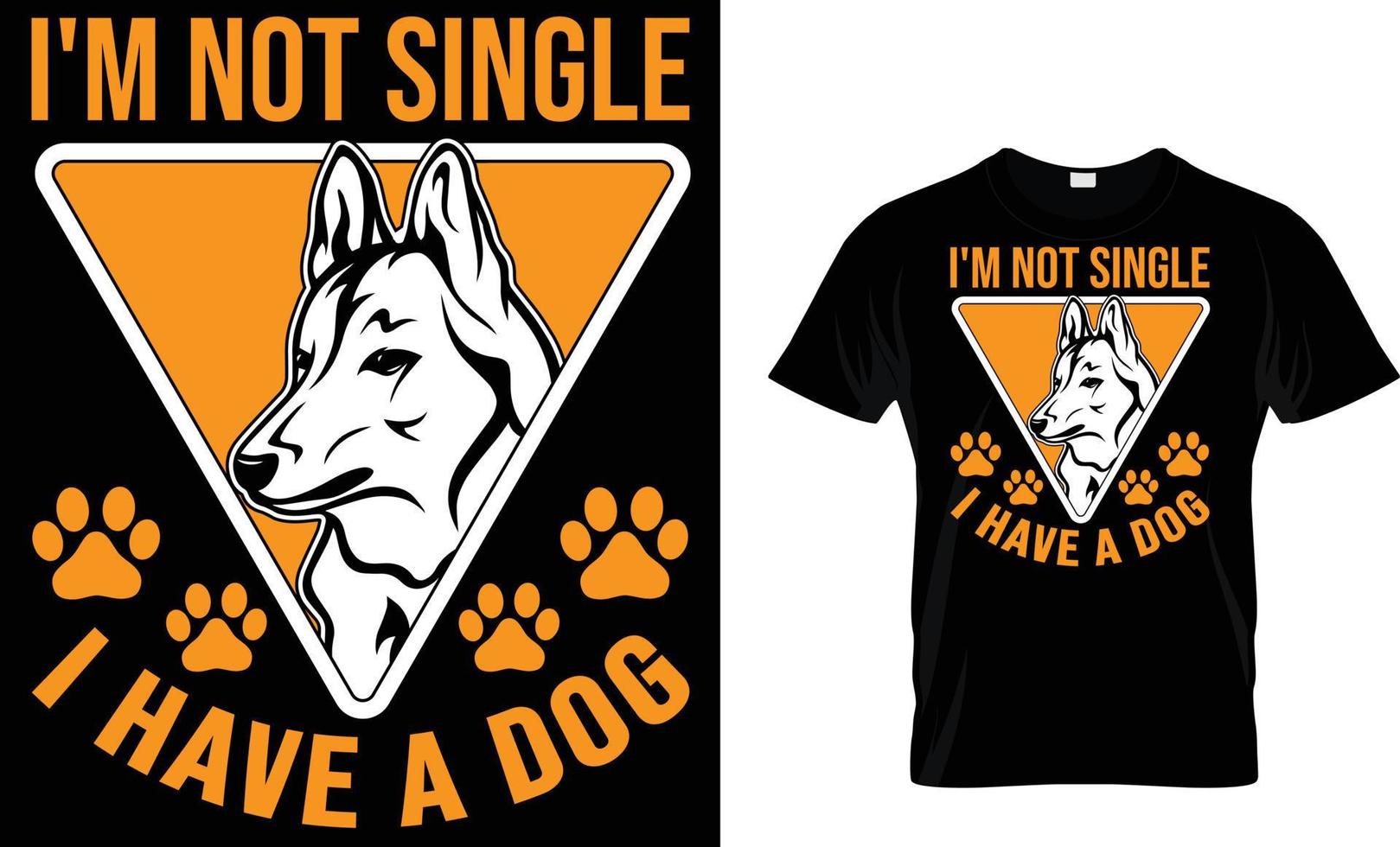 perro, perrito, pata, mascota tipografía camiseta diseño vector