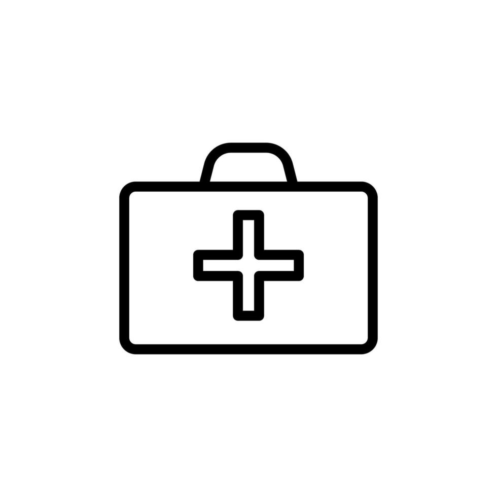 first-aid kit vector icon illustration