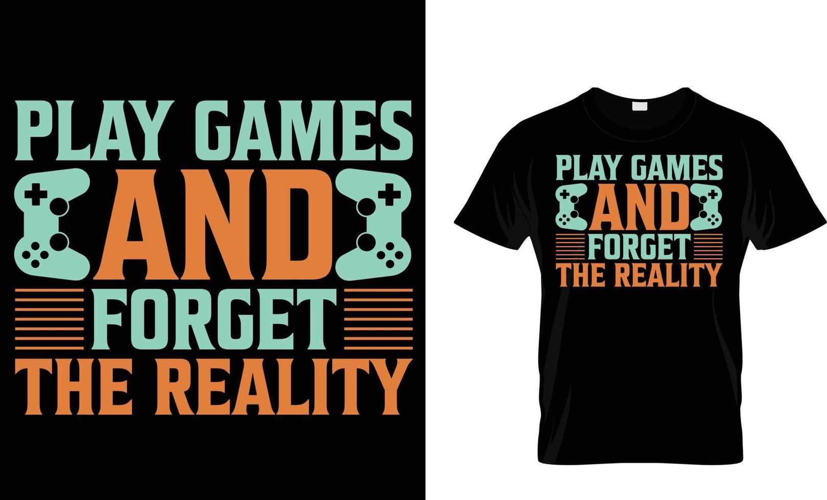 Gaming T-Shirt design vector