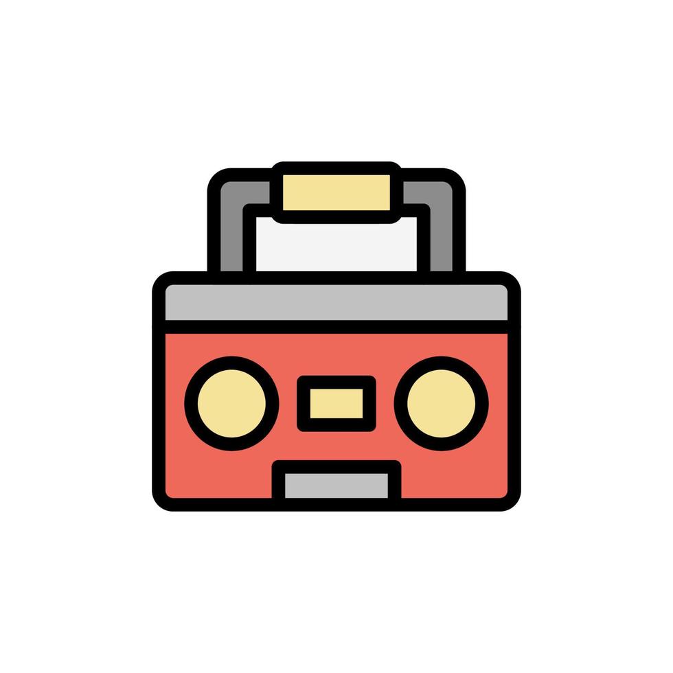 Tape recorder vector icon illustration