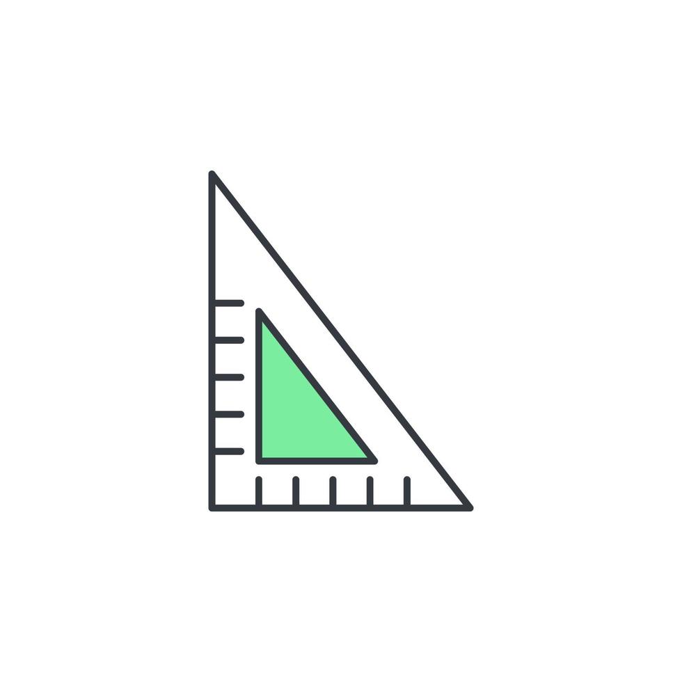 angle ruler vector icon illustration