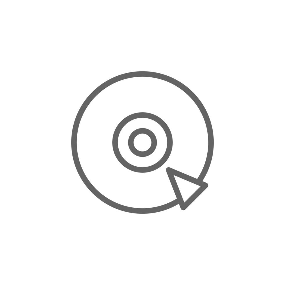 CD player with Triangle vector icon illustration