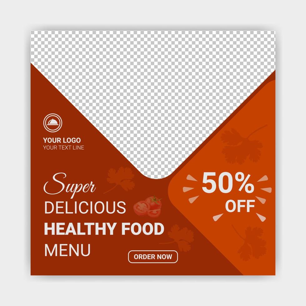 Restaurant Food order Menu Social Media Special Design for Summer sale
