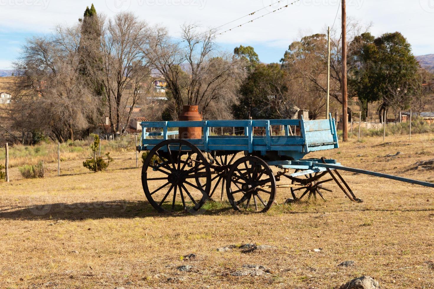 Old dairy car in the argentinian countryside. photo