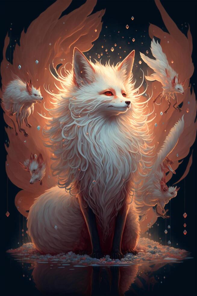 Nine Tailed Fox Stock Photos, Images and Backgrounds for ...