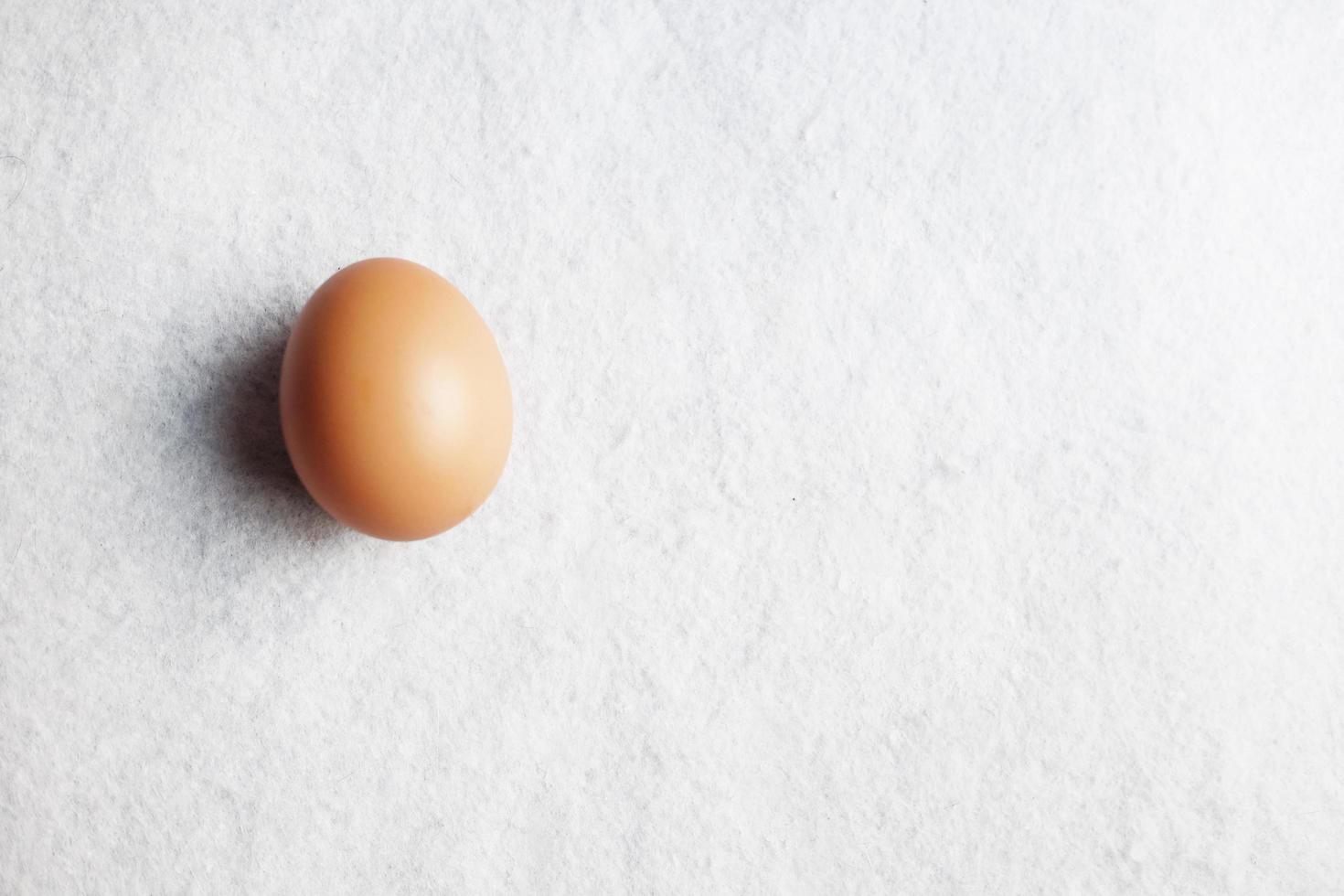 Fresh chicken egg on basket. The benefits of eating eggs are high protein. Copy Space photo