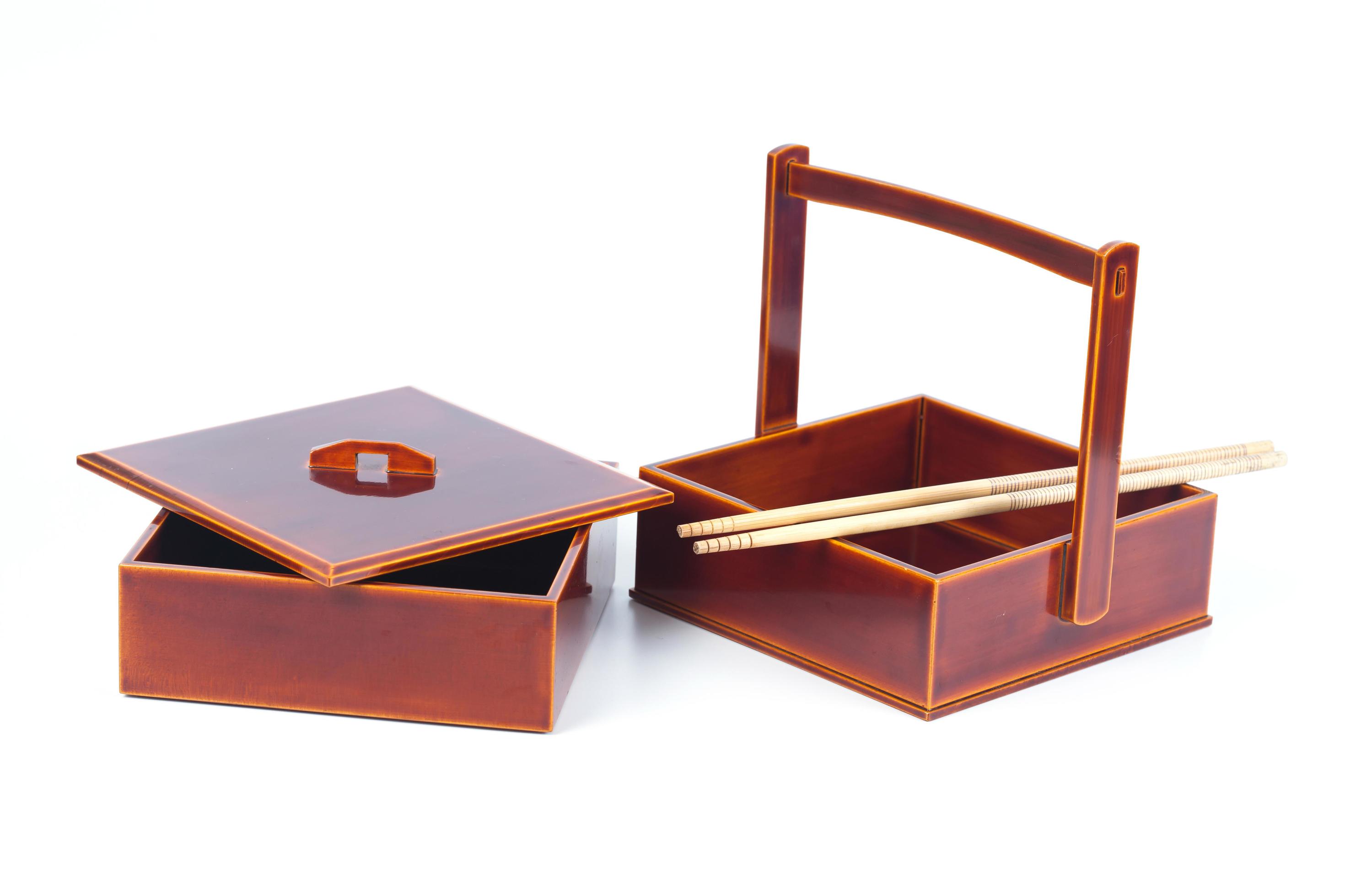 Japanese Bento Box with rice,Bento boxes are popular for their 