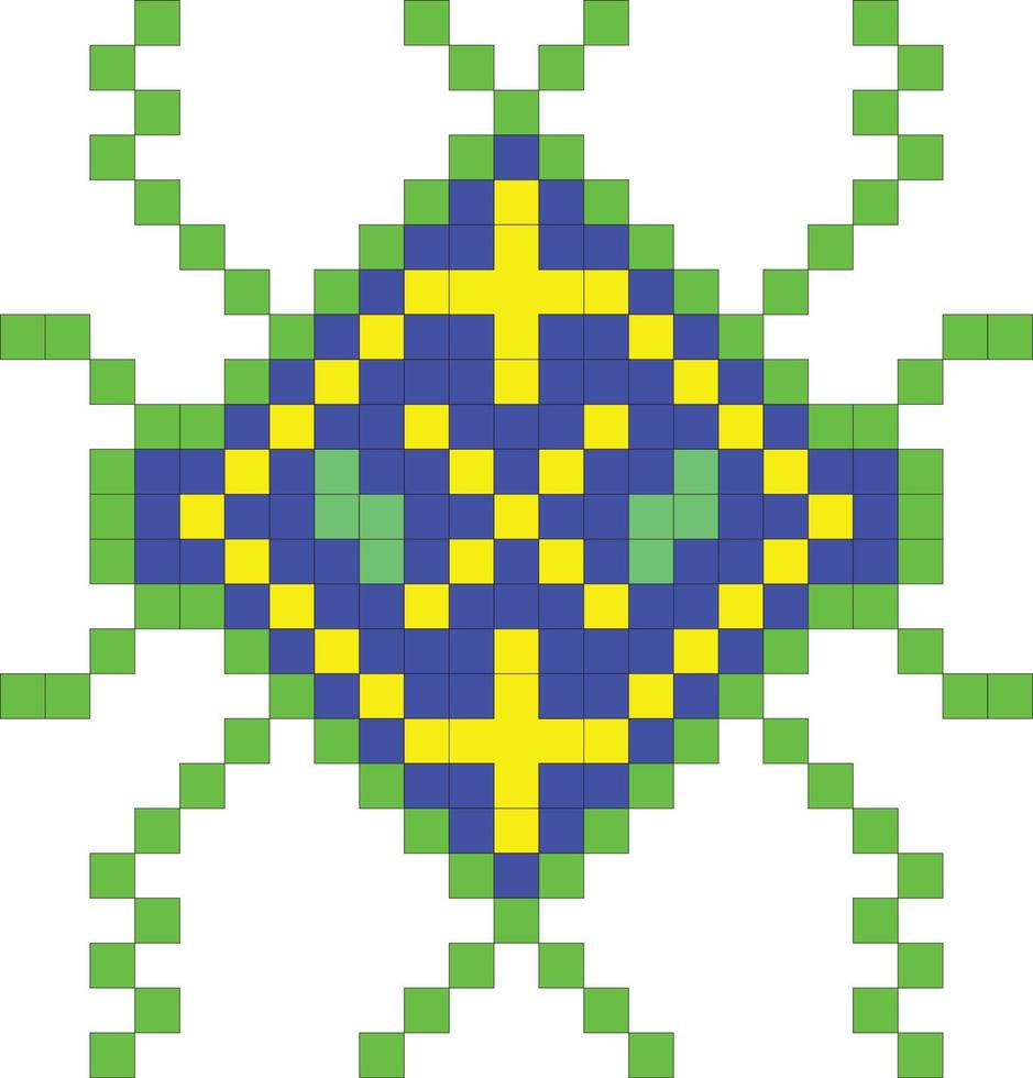 illustration vector graphic of abstract pixel shape good for graphic design