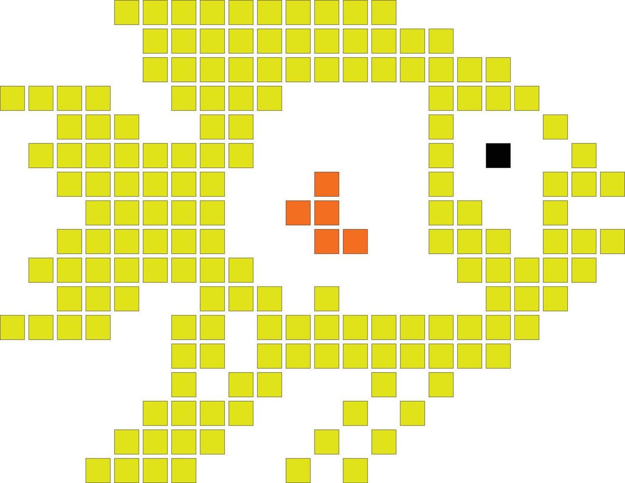 illustration vector graphic of fish pixels shape good for graphic design