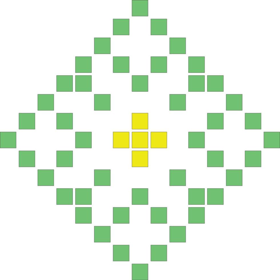 illustration vector graphic of abstract pixels shape good for graphic design