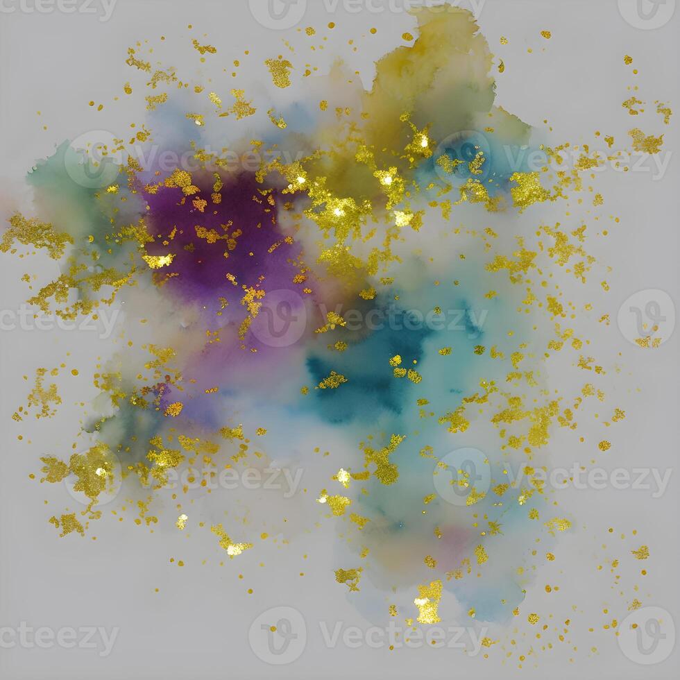 Abstract watercolor glitter background, Watercolor splash painting texture, Abstract luxury texture, Acrylic liquid glitter texture, photo
